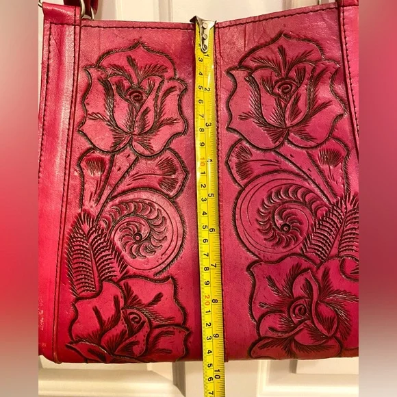 Authentic leather pink purse - Picture 12 of 15